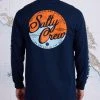 Salty Crew Mens Club Salty Navy L/S Standard Tee