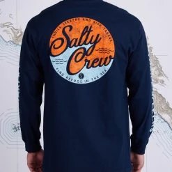 Salty Crew Mens Club Salty Navy L/S Standard Tee