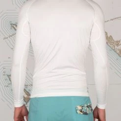 Salty Crew Shelter White L/S Rashguard