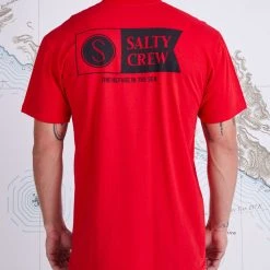 Salty Crew Mens Alpha Red S/S Standard Tee