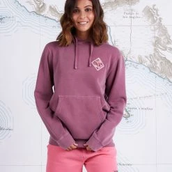 Salty Crew Retro Tippet Faded Plum Boyfriend Hoody