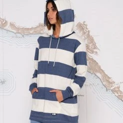 Salty Crew Womens Top Water Denim Mid Weight Hoody