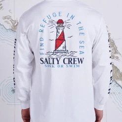 Salty Crew Outerbanks White L/S Standard Tee