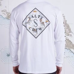 Salty Crew Tippet Tackle White Premium L/S Tee Mens