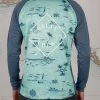 Salty Crew Mens Tippet Sea Foam/Harbor Pinnacle + L/S Sunshirt