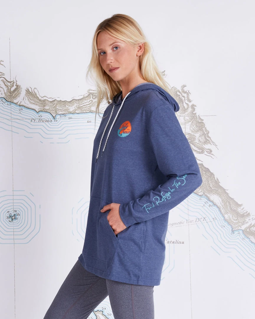 Salty Crew Womens Club Salty Navy Mid Weight Hoody