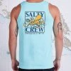 Salty Crew Ink Slinger Sea Foam Tank Mens