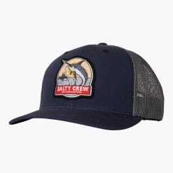 Salty Crew Headwear Deep Drop Navy/Grey Retro Trucker