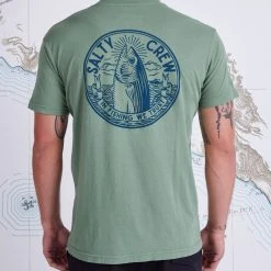 Salty Crew Mens In Fishing We Trust Sage S/S Premium Tee