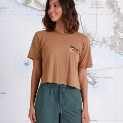 Salty Crew Womens Toro Workwear Crop Boyfriend Tee