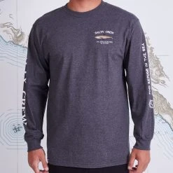 Salty Crew Bruce Charcoal Heather L/S Standard Tee