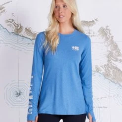 Salty Crew Womens Thrill Seekers Deep Water Crew Sunshirt