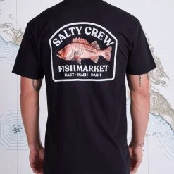 Salty Crew Fish Market Black Premium S/S Tee
