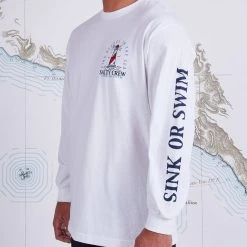 Salty Crew Outerbanks White L/S Standard Tee