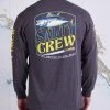 Salty Crew Filet Charcoal Heather L/S Standard Tee Mens