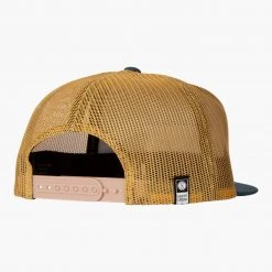 Salty Crew Alpha Twill Indigo/Gold Trucker