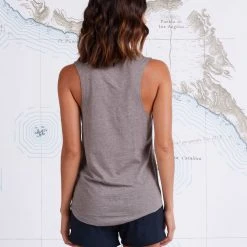 Salty Crew Womens Go Fish Ash Muscle Tank