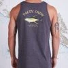 Salty Crew Mens Ahi Mount Charcoal Heather Tank