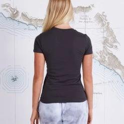 Salty Crew Womens Flip Flop Vintage Black Classic Tee