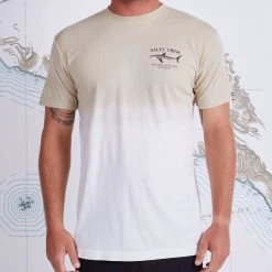 Salty Crew Fish Mount Taupe Dip Dye S/S Premium Tee