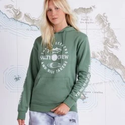 Salty Crew Womens Flip Flop Fern Boyfriend Hoody