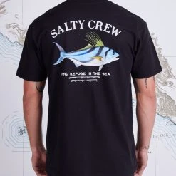 Salty Crew Rooster Black Premium S/S Tee