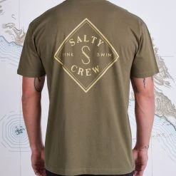 Salty Crew Mens Tippet Forest Green S/S Premium Tee