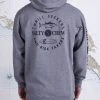 Salty Crew Mens Flopper Gunmetal Heather Hood Fleece