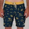 Salty Crew Island Days Navy/Gold Elastic Boardshort