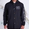 Salty Crew Stealth Black Snap Jacket