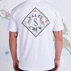 Salty Crew Mens Tippet Tackle White Premium S/S Tee