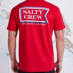 Salty Crew Layers Red S/S Premium Tee Mens