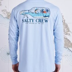 Salty Crew Message Light Blue Premium L/S Tee