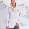 Salty Crew Womens Club Salty Vintage White Mid Weight Hoody