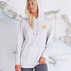 Salty Crew Womens Club Salty Vintage White Mid Weight Hoody