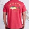 Salty Crew Ahi Mount Red Heather S/S Standard Tee Mens