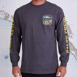 Salty Crew Filet Charcoal Heather L/S Standard Tee Mens