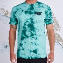 Salty Crew Mens Alpha Sea Foam Tie Dye S/S Premium Tee