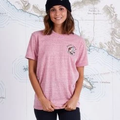 Salty Crew Rainbow Vintage Red Boyfriend Tee Womens