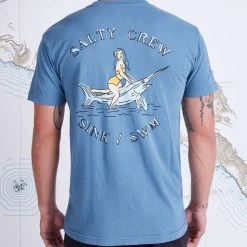 Salty Crew Siren Garment Dye Deep Sea S/S Premium Tee Mens