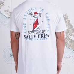 Salty Crew Outerbanks White S/S Standard Tee Mens