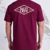 Salty Crew Diamond Burgundy S/S Standard Tee Mens