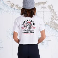 Salty Crew Womens Fishing Club White Skimmer Tee